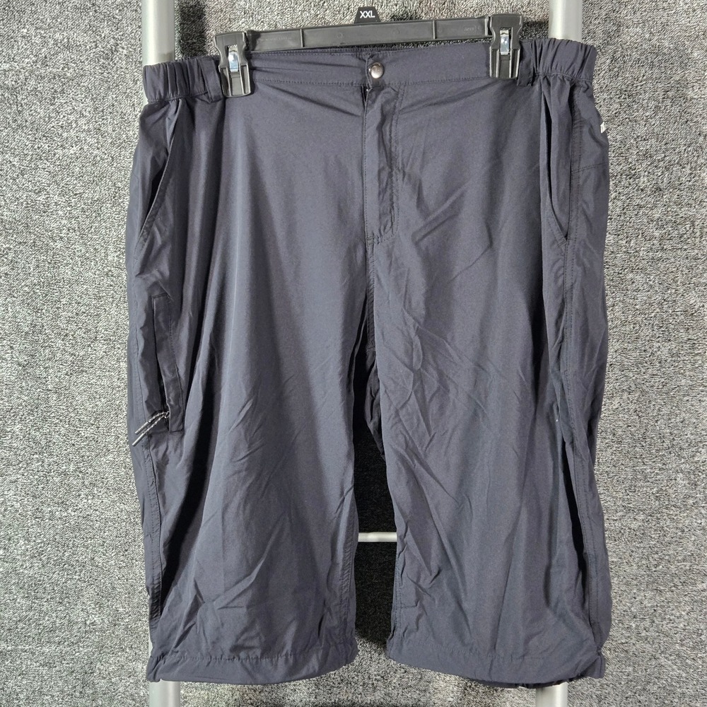 Mocoly Mens Hiking Shorts Black Elastic Waist Cargo Pockets XL 36x12